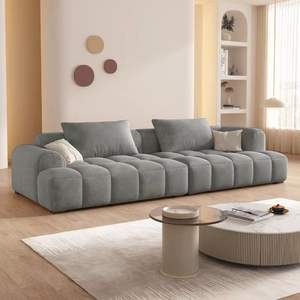 Barato último contemporáneo hogar Hotel muebles tela <span class=keywords><strong>esquina</strong></span> L forma sofá conjunto diseño minimalista sala de estar sofás - Product Image 4