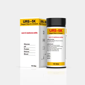 URS-5K製造業者グルコースケトンストリップ尿検査試薬テスト試薬尿ストリップ