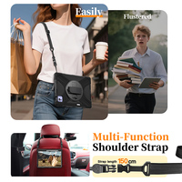 Casing pelindung seluruh bodi, casing pelindung tugas berat, tali bahu bawaan, dan standar putar, untuk Xiaomi Pad 7 Ultra 14 inci, 360