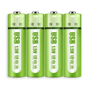 No.5 USB Rechargeable Lithium Battery 1.5V 1800mWh Large Capacity Lithium Battery Constant Voltage Fast Charge