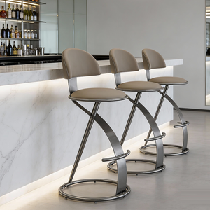 Tabourets <span class=keywords><strong>de</strong></span> <span class=keywords><strong>bar</strong></span> <span class=keywords><strong>de</strong></span> luxe pour <span class=keywords><strong>la</strong></span> maison et l'îlot, revêtement en cuir personnalisable, sièges modernes en forme <span class=keywords><strong>de</strong></span> X, tabouret <span class=keywords><strong>de</strong></span> <span class=keywords><strong>bar</strong></span> sur mesure, <span class=keywords><strong>chaise</strong></span> <span class=keywords><strong>de</strong></span> <span class=keywords><strong>bar</strong></span> - Product Image 5