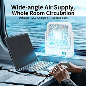 Ventilador magnético portátil plegable de 4 pulgadas para oficina, dormitorio, hogar, montaje en pared, delgado, para escritorio. - Product Image 3