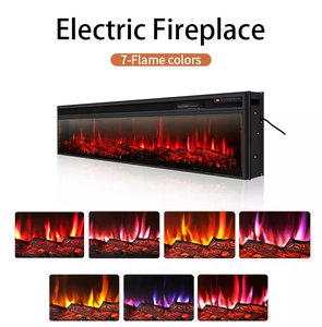Grande <span class=keywords><strong>Caminetto</strong></span> Elettrico da Incasso con Supporto TV, Effetto Fiamma 3D, Telecomando, per Hotel e Arredamento Domestico - Product Image 3