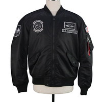 Blouson bomber imperméable et écoresponsable pour homme, col montant, imprimé logo, style aviateur décontracté, hiver