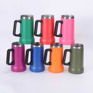 Taza de Cerveza de 24 oz con Asa, Diseño Clásico, Aislamiento de Doble Pared, Acero Inoxidable con Recubrimiento en Polvo, Logotipo Personalizado - Product Image 6