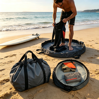 Sac de rangement pour combinaison de plongée, sac de change de plage et de surf avec bandoulière et poignée pour la natation et la plongée