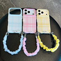 Nouvelle coque de téléphone tendance à motif pailleté fin pour iPhone 18 Pro Max avec sangle de transport, compatible Apple 17 Pro, 16/15