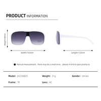 Vente en gros de lunettes de sport de plein air anti-UV Lunettes de sport surdimensionnées unisexes à la mode pour la course à pied