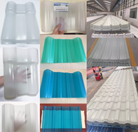 Moderne Dachplatten für Gewächshäuser Transparente Dachziegel Klare PVC-Biegfliesen Wellenförmige Trapezförmige Extrusion Hitzebeständig Feuerfest