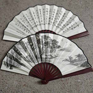 พัดลมมือถือพับได้สไตล์จีนสร้างสรรค์งานฝีมือตกแต่งบ้านสำหรับผู้หญิงผู้ใหญ่เด็กวัยรุ่น-ผลิตภัณฑ์กีฬาและความบันเทิง - Product Image 4