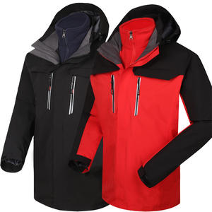 Veste décontractée deux pièces unisexe trois-en-un en <span class=keywords><strong>laine</strong></span>/soie, imperméable, respirante, anti-salissure, color-block, tendance, pour l'extérieur, achat groupé - Product Image 4