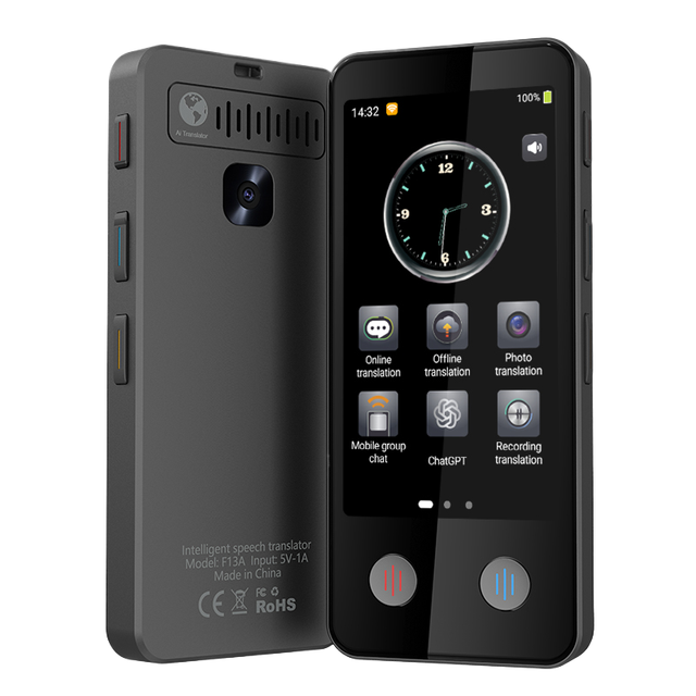Portable Touch Screen Voice Language Translator Two Way Instant Translation Arabic French German Russian Offline