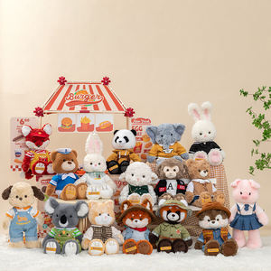 Poupées à habiller en série animale en gros, douces, amusantes, mignonnes, cadeau d'anniversaire pour enfant, jouets en peluche à changer de vêtements, <span class=keywords><strong>mouton</strong></span> - Product Image 4