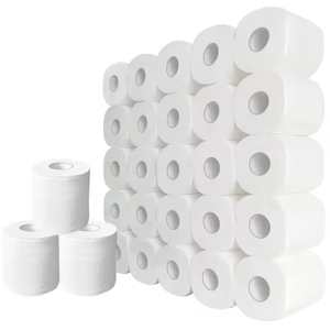 Papier toilette 3 plis en pâte de bambou, paquet économique, hypoallergénique, prix de gros pour revendeurs, fournitures de mouchoirs commerciaux pour hôtels - Product Image 2