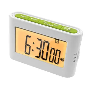 J & R Mais quente Promoção Relógio Backlight Mudo Vibração Alerta Crianças Student Desk Study Timer Relógio Bateria Potência Laranja Eletrônico