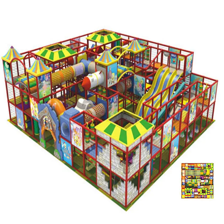 Indoor-Kletterer & Spiels trukturen Softplay freche Burg Kinderspiel platz Set Indoor