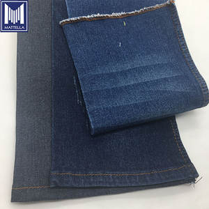 Tissu en denim recyclé extensible de haute qualité, 98% coton, 2% élasthanne, teint en fil, style sergé, pour jeans et leggings pour hommes, technique de tissage - Product Image 3