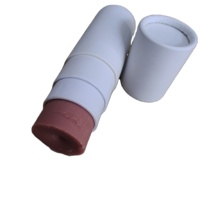 Tube en papier déodorant twist-up de 14 g pour baume à lèvres