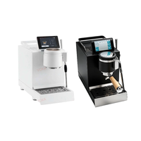 Machine à café à pression avec surveillance en temps réel de la pression d'extraction, pompe rotative à engrenages, machine à expresso à double chaudière