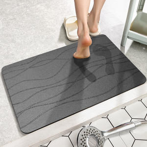 Square Hard Diatom Mud Bathroom Foot <strong>Cushion</strong> Fast Drying Diatomite Mat Non-Slip Floor Mat for Toilet <strong>Shower</strong> Room Foot Mat - Product Image 6