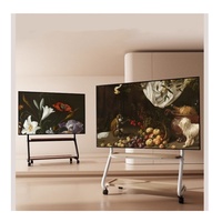 Soporte de carro de TV móvil con soporte de TV de plasma Lcd Led de 32-65 pulgadas con ruedas de 50kg de sujeción