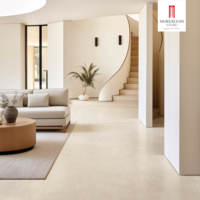Dalle de pierre artificielle beige clair 1200x2800mm, finition mate personnalisable, carrelage en pierre frittée pour salon et chambre à coucher