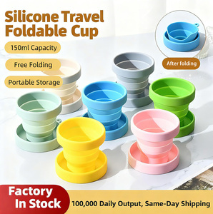 Gobelet pliable en silicone personnalisable, anti-fuite, portable, pour les sports de plein air, les voyages, les cadeaux - Product Image 3