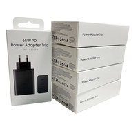 Cargador USB de 65W PD QC3.0 con Cable USB Extensible de Material GaN, Compatible con iPhone, Samsung, Teléfonos Móviles y Laptops
