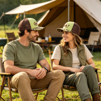 Casquette de sport en maille vierge Richardson 112 Camo avec logo brodé 3D personnalisé OEM pour homme