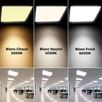 Panneau LED personnalisé, rénovation, 1200 x 600, panneau lumineux LED plat, 30x30, 18W, panneau lumineux LED d'intérieur, boîte d'affichage
