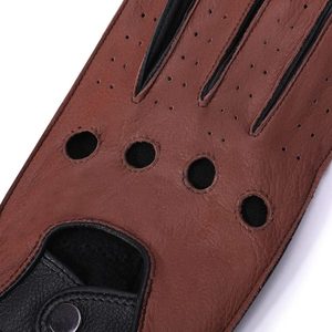 Gants de conduite légers personnalisés en cuir, style doigt entier, chauds pour l'hiver, pour adultes, pour la course - Product Image 4