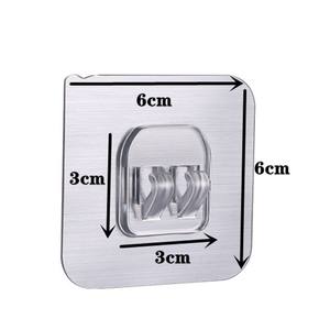 Crochets et pinces adhésifs, pas de perçage nécessaire, étagère de rangement robuste, pinces et crochets adhésifs, crochets à clipser, pas de clous nécessaires - Product Image 2