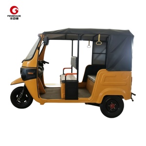 Venta Caliente de Fábrica, Precio Económico, Tuk Tuk Eléctrico de 4 Plazas con Asientos Dobles Opuestos, <span class=keywords><strong>E</strong></span> Rickshaw de Pasajeros, Taxi Automático de Tres Ruedas - Product Image 4