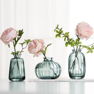 Ins Style Creative Glass <strong>Vase</strong> <strong>Flowers</strong> Green Plant Hydroponic Green Rose Plant Single Mini <strong>Small</strong> <strong>Vase</strong> Desktop Ornaments - Product Image 1