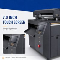 Machine de découpe à plat F6090 avec rainurage rotatif et découpe automatique de contour pour étiquettes en carton 600mm 900mm