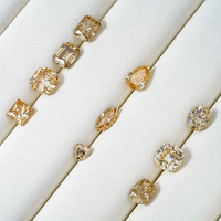 Starsgem Moissanite Synthétique en Vrac Forme Fantaisie Couleur Champagne Pierre Précieuse Moissanite en Promotion