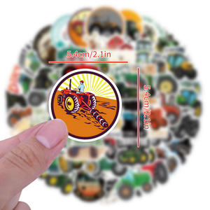 60pcs חקלאי טרקטור גרפיטי מזוודה מחשב נייד סקייטבורד מדבקות מכונית pvc מדבקה עמיד למים מדבקה - Product Image 3