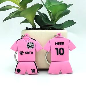 Rashford Harland espagnol Fans Globe PVC Jersey porte-clés pendentif promotionnel mousqueton porte-clés approvisionnement - Product Image 4