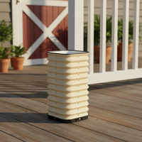 Jardinière roulante TOPSTAR en alliage d'aluminium léger, auto-arrosante, durable et écologique, style ferme moderne, pour jardin domestique