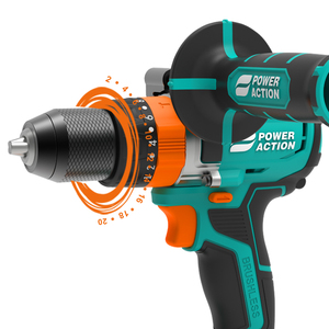 Trapano a Percussione Senza Fili Power Action BID 20B Brushless <span class=keywords><strong>20V</strong></span> con Batteria agli Ioni di Litio e Funzione Martello - Product Image 4