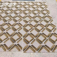 Dalles de moquette et planches de moquette en nylon à boucles haute-basse au design unique, résistantes aux taches, pour les sols des magasins de détail et des salles d'exposition