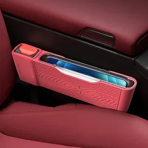 Caja de Almacenamiento de Silicona Antideslizante para el Espacio entre Asientos de Coche - Organizador para el Tablero para Teléfono, Monedas, Llaves, Accesorio Interior Universal - Product Image 2