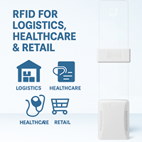 Sistema de Detección RFID EAS de Doble Pedestal Serie 03 Acrílico Blanco para Tiendas Minoristas