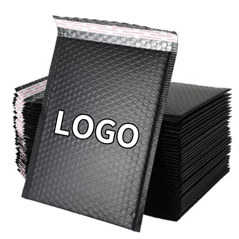 Custom logo bubble mailers eco friendly color shipping packaging bag poly bubble mailer padded envelope with logo