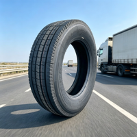 Pneu de camion à faible profil de roulement 255/70R22.5 de la meilleure marque, motif de pneu de remorque pour la maintenance et la livraison urbaine à Houston et à New York