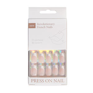 厂家直销法式假指甲2025高端平头美甲沙龙用指甲盒装浙江认证无 - Product Image 5