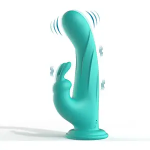 Điều khiển từ xa 10 tần số Rabbit Vibrator âm vật Vibrator Đồ chơi tình dục đôi Rabbit Wand massage g-spot Vibrator