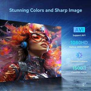 คุณภาพสูง X3AA LCD สมาร์ทลำโพงในตัว โปรเจคเตอร์คริสต์มาสแบบพกพาอัจฉริยะสำหรับโฮมเธียเตอร์ - Product Image 2