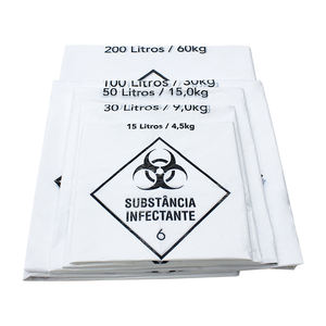 लाल hdpe सफेद जैव खतरा डिस्पोजेबल ऑटोक्लेव बैग दराज के साथ चिकित्सा अपशिष्ट बैग - Product Image 3