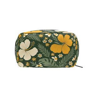 Bolsa de Aseo Portátil de Hibisco con MOQ Bajo, Mini Neceser Cosmético Impermeable con Cremallera para Viaje, Bolsa de Maquillaje para Mujer - Product Image 2